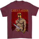 Gods of the Arena MMA Martial Arts Gym Mens T-Shirt Cotton Gildan Maroon
