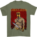 Gods of the Arena MMA Martial Arts Gym Mens T-Shirt Cotton Gildan Military Green
