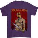 Gods of the Arena MMA Martial Arts Gym Mens T-Shirt Cotton Gildan Purple
