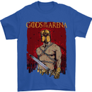 Gods of the Arena MMA Martial Arts Gym Mens T-Shirt Cotton Gildan Royal Blue