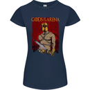 Gods of the Arena MMA Martial Arts Gym Womens Petite Cut T-Shirt Navy Blue