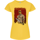 Gods of the Arena MMA Martial Arts Gym Womens Petite Cut T-Shirt Yellow