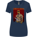 Gods of the Arena MMA Martial Arts Gym Womens Wider Cut T-Shirt Navy Blue