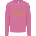 Gold Locomotive Steam Engine Train Spotter Mens Sweatshirt Jumper Azalea