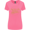 Gold Locomotive Steam Engine Train Spotter Womens Wider Cut T-Shirt Azalea