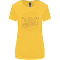 Gold Locomotive Steam Engine Train Spotter Womens Wider Cut T-Shirt Yellow