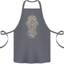 Gold Mandala Art Elephant Cotton Apron 100% Organic Steel