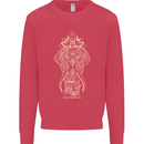 Gold Mandala Art Elephant Kids Sweatshirt Jumper Heliconia