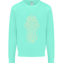Gold Mandala Art Elephant Mens Sweatshirt Jumper Peppermint
