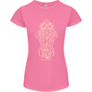 Gold Mandala Art Elephant Womens Petite Cut T-Shirt Azalea