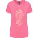 Gold Mandala Art Elephant Womens Wider Cut T-Shirt Azalea