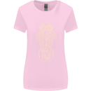 Gold Mandala Art Elephant Womens Wider Cut T-Shirt Light Pink