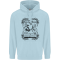 Golden Age of Bicycles Cycling Cyclist Childrens Kids Hoodie Light Blue