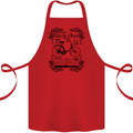 Golden Age of Bicycles Cycling Cyclist Cotton Apron 100% Organic Red