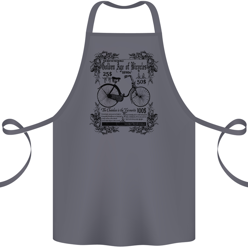 Golden Age of Bicycles Cycling Cyclist Cotton Apron 100% Organic Steel