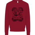 Golden Age of Bicycles Cycling Cyclist Kids Sweatshirt Jumper Red