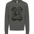 Golden Age of Bicycles Cycling Cyclist Kids Sweatshirt Jumper Storm Grey