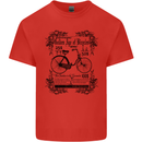 Golden Age of Bicycles Cycling Cyclist Kids T-Shirt Childrens Red