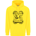Golden Age of Bicycles Cycling Cyclist Mens 80% Cotton Hoodie Yellow