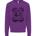 Golden Age of Bicycles Cycling Cyclist Mens Sweatshirt Jumper Purple