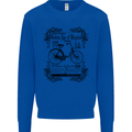 Golden Age of Bicycles Cycling Cyclist Mens Sweatshirt Jumper Royal Blue