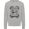 Golden Age of Bicycles Cycling Cyclist Mens Sweatshirt Jumper Sports Grey