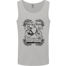 Golden Age of Bicycles Cycling Cyclist Mens Vest Tank Top Sports Grey