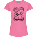 Golden Age of Bicycles Cycling Cyclist Womens Petite Cut T-Shirt Azalea