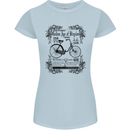 Golden Age of Bicycles Cycling Cyclist Womens Petite Cut T-Shirt Light Blue