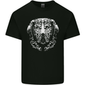 Golden Retiever Dog Mens Cotton T-Shirt Tee Top Black