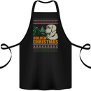 Golden Retriever Christmas Funny Dog Cotton Apron 100% Organic Black