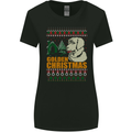 Golden Retriever Christmas Funny Dog Womens Wider Cut T-Shirt Black