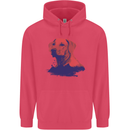 Golden Retriever Mountains Childrens Kids Hoodie Heliconia