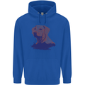 Golden Retriever Mountains Childrens Kids Hoodie Royal Blue
