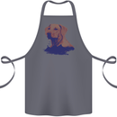 Golden Retriever Mountains Cotton Apron 100% Organic Steel