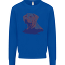 Golden Retriever Mountains Kids Sweatshirt Jumper Royal Blue
