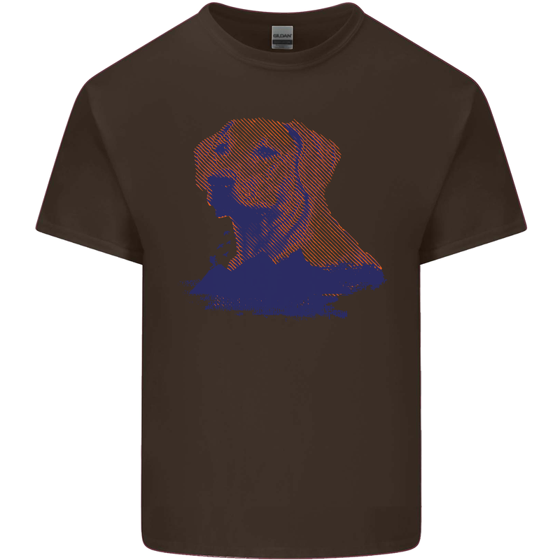 Golden Retriever Mountains Kids T-Shirt Childrens Chocolate