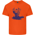 Golden Retriever Mountains Kids T-Shirt Childrens Orange