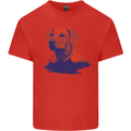 Golden Retriever Mountains Kids T-Shirt Childrens Red