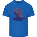 Golden Retriever Mountains Kids T-Shirt Childrens Royal Blue