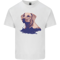 Golden Retriever Mountains Kids T-Shirt Childrens White