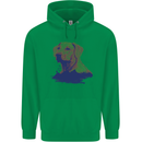 Golden Retriever Mountains Mens 80% Cotton Hoodie Irish Green