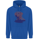 Golden Retriever Mountains Mens 80% Cotton Hoodie Royal Blue