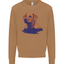 Golden Retriever Mountains Mens Sweatshirt Jumper Caramel Latte