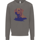 Golden Retriever Mountains Mens Sweatshirt Jumper Charcoal