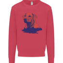Golden Retriever Mountains Mens Sweatshirt Jumper Heliconia