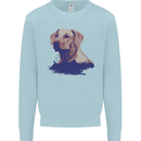 Golden Retriever Mountains Mens Sweatshirt Jumper Light Blue