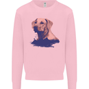Golden Retriever Mountains Mens Sweatshirt Jumper Light Pink