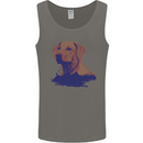 Golden Retriever Mountains Mens Vest Tank Top Charcoal