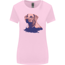 Golden Retriever Mountains Womens Wider Cut T-Shirt Light Pink